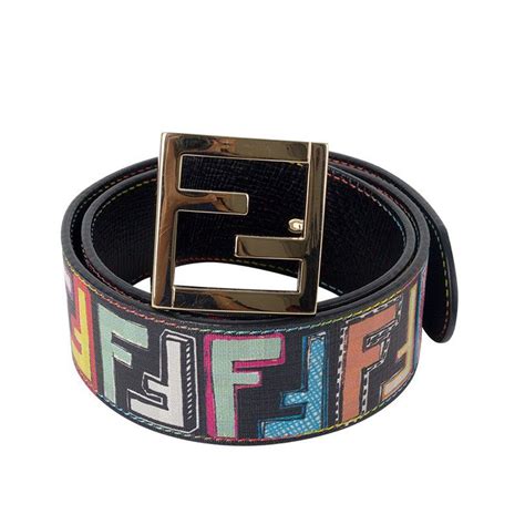 silver fendi belt|fendi belt colorful.